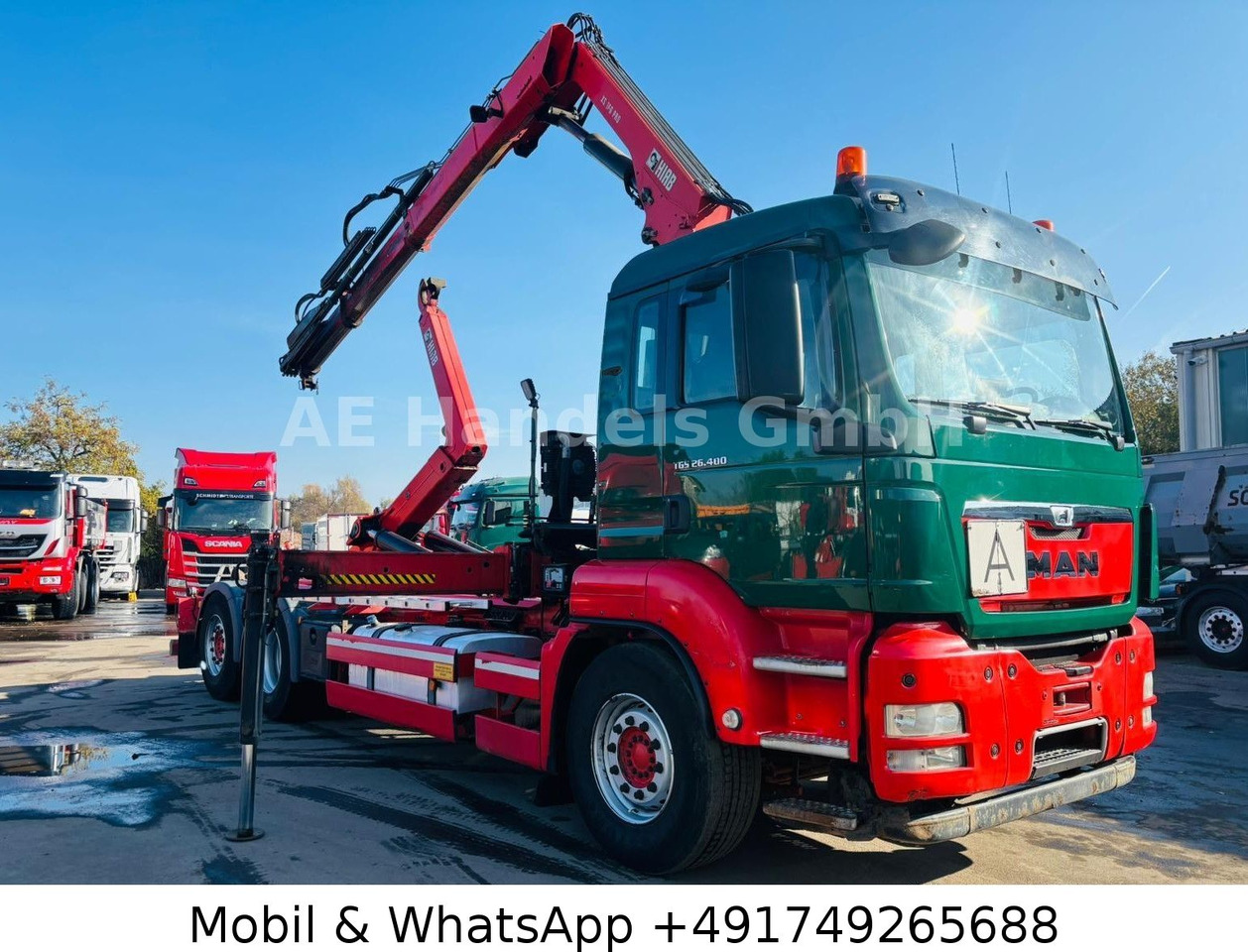 MAN TGS 26.400 6x2 Hiab XR21/HiabSpace3000 *Retarder - Autocarro scarrabile, Camion con gru: foto 1 MAN TGS 26.400 6x2 Hiab XR21/HiabSpace3000 *Retarder - Autocarro scarrabile, Camion con gru: foto 1