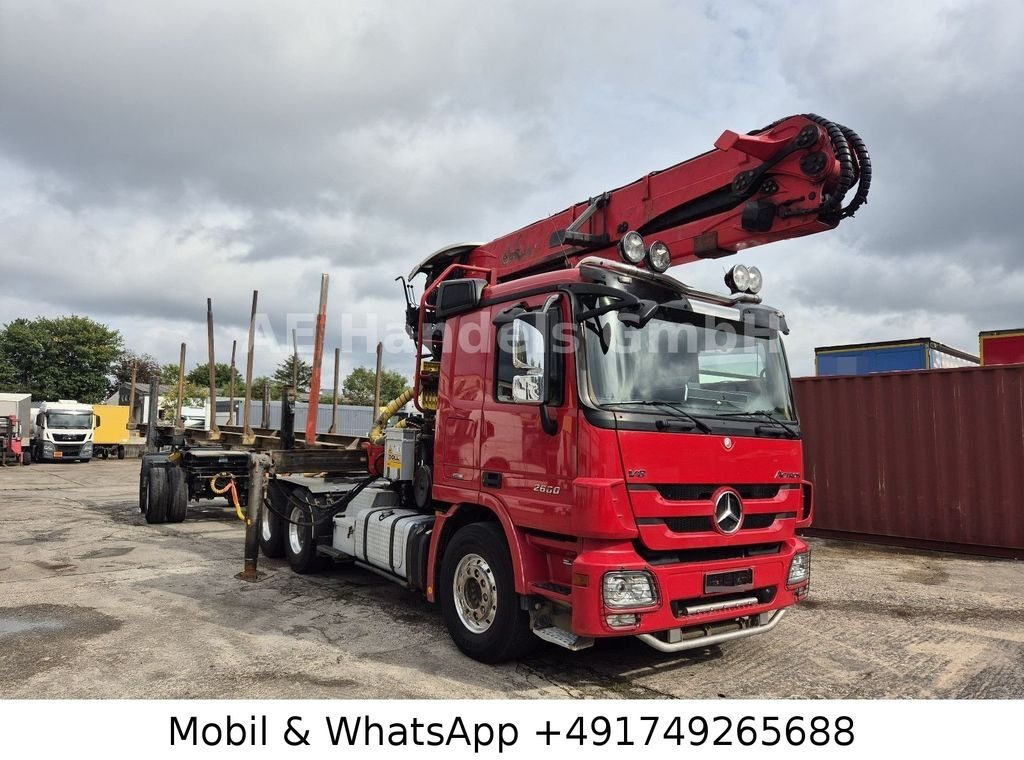 Mercedes-Benz Actros III 2660 L BL 6x4 *Retarder/AP/Palfinger Mercedes-Benz Actros III 2660 L BL 6x4 *Retarder/AP/Palfinger - Camion trasporto legname: foto 1 Mercedes-Benz Actros III 2660 L BL 6x4 *Retarder/AP/Palfinger Mercedes-Benz Actros III 2660 L BL 6x4 *Retarder/AP/Palfinger - Camion trasporto legname: foto 1