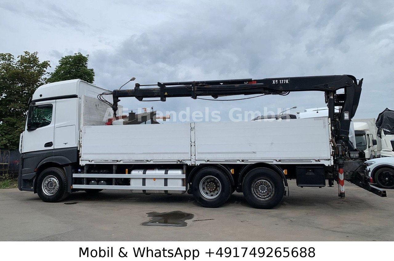 Mercedes-Benz Actros IV 2645 L LL 6x2 *Retarder/Hiab-177K-Pro - Autocarro con pianale/ Cassone fisso, Camion con gru: foto 2 Mercedes-Benz Actros IV 2645 L LL 6x2 *Retarder/Hiab-177K-Pro - Autocarro con pianale/ Cassone fisso, Camion con gru: foto 2
