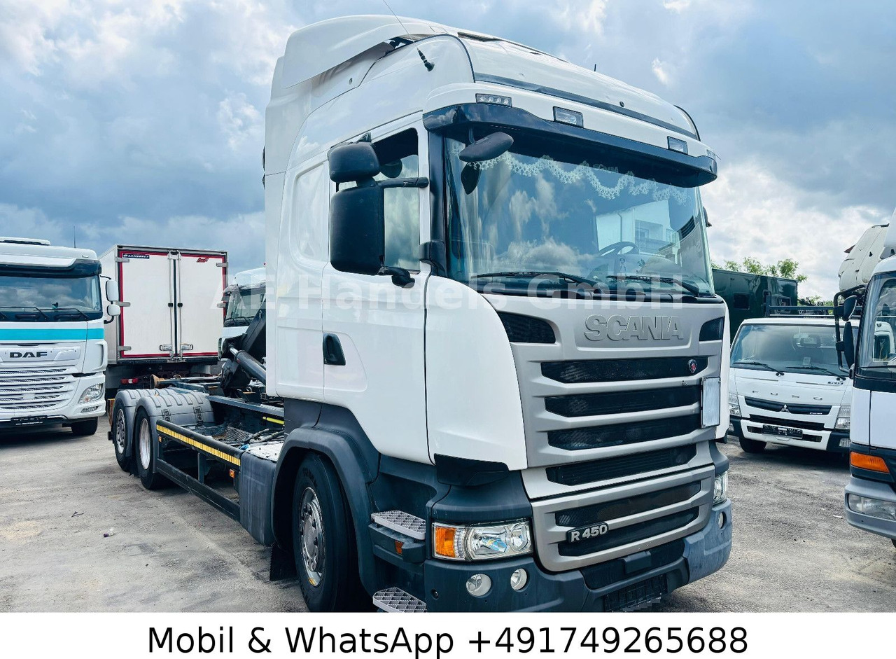 Scania R450 LL 6x2 *Retarder/Hiab-OPT20S59/Standklima - Autocarro scarrabile: foto 1 Scania R450 LL 6x2 *Retarder/Hiab-OPT20S59/Standklima - Autocarro scarrabile: foto 1