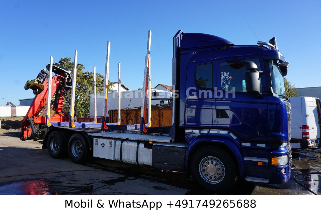Scania R580 V8 LL 6x4 Palfinger-M120Z79 *Retarder/ACC - Camion trasporto legname, Camion con gru: foto 2 Scania R580 V8 LL 6x4 Palfinger-M120Z79 *Retarder/ACC - Camion trasporto legname, Camion con gru: foto 2