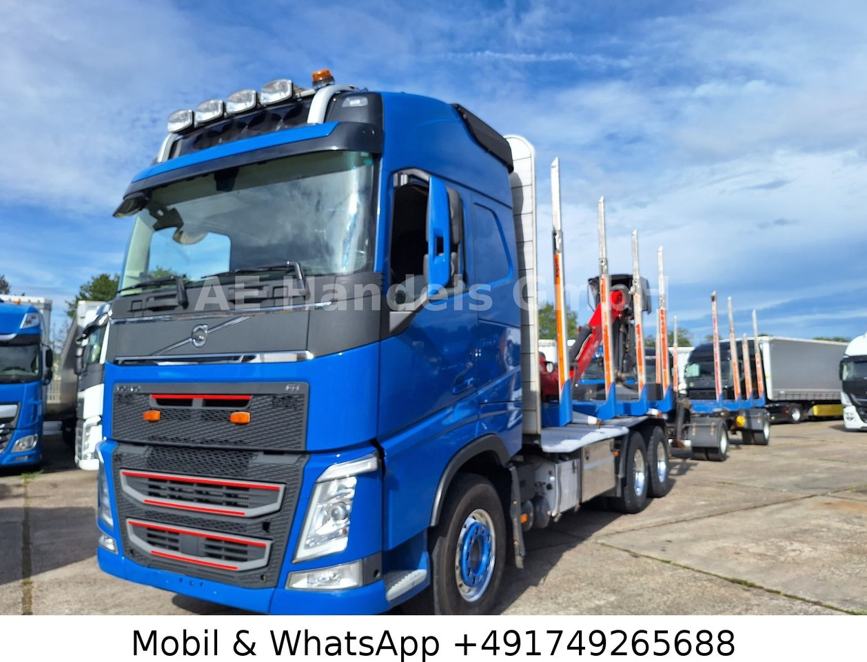 Volvo FH 540 Globe BL 6x4 Palfinger M12L80 *Retarder - Camion trasporto legname, Camion con gru: foto 2 Volvo FH 540 Globe BL 6x4 Palfinger M12L80 *Retarder - Camion trasporto legname, Camion con gru: foto 2