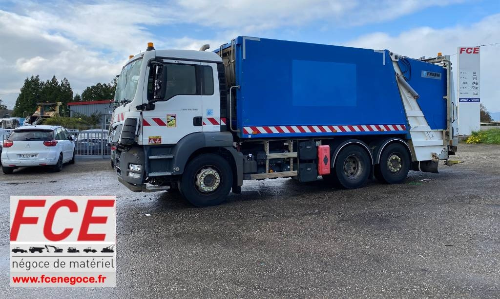 MAN TGS 26.360-6x2 FAUN VR5Z/ZÖLLER endommagé - Camion immondizia: foto 1 MAN TGS 26.360-6x2 FAUN VR5Z/ZÖLLER endommagé - Camion immondizia: foto 1