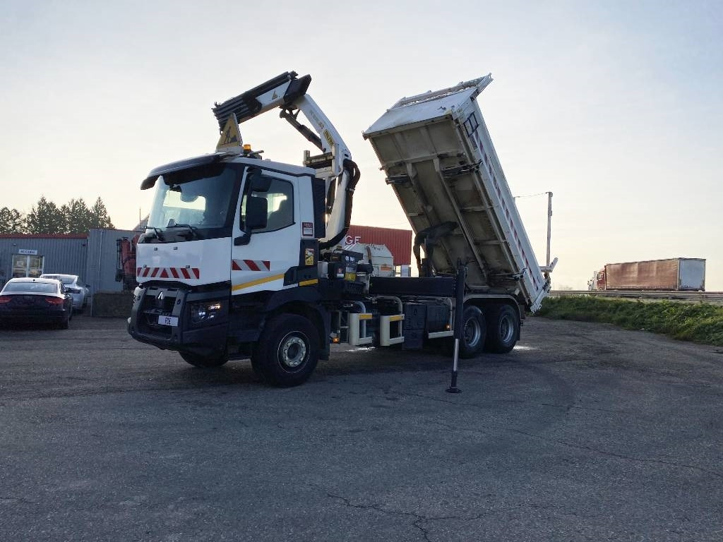 Renault C430 Dti11-Palfinger PK19.001/Tri-Benne endommagé - Autocarro ribaltabile: foto 2 Renault C430 Dti11-Palfinger PK19.001/Tri-Benne endommagé - Autocarro ribaltabile: foto 2