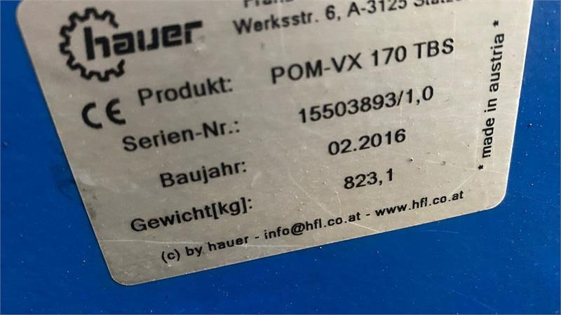 Hauer VX 170 - Caricatore frontale per trattori: foto 3 Hauer VX 170 - Caricatore frontale per trattori: foto 3
