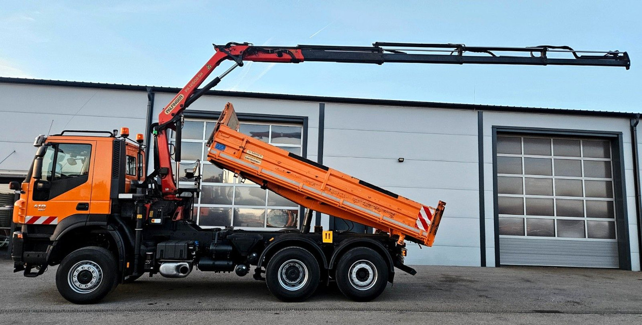 Iveco Trakker 410 6x4-4 EEV Palfinger PK12502 Funk - Autocarro ribaltabile, Camion con gru: foto 2 Iveco Trakker 410 6x4-4 EEV Palfinger PK12502 Funk - Autocarro ribaltabile, Camion con gru: foto 2