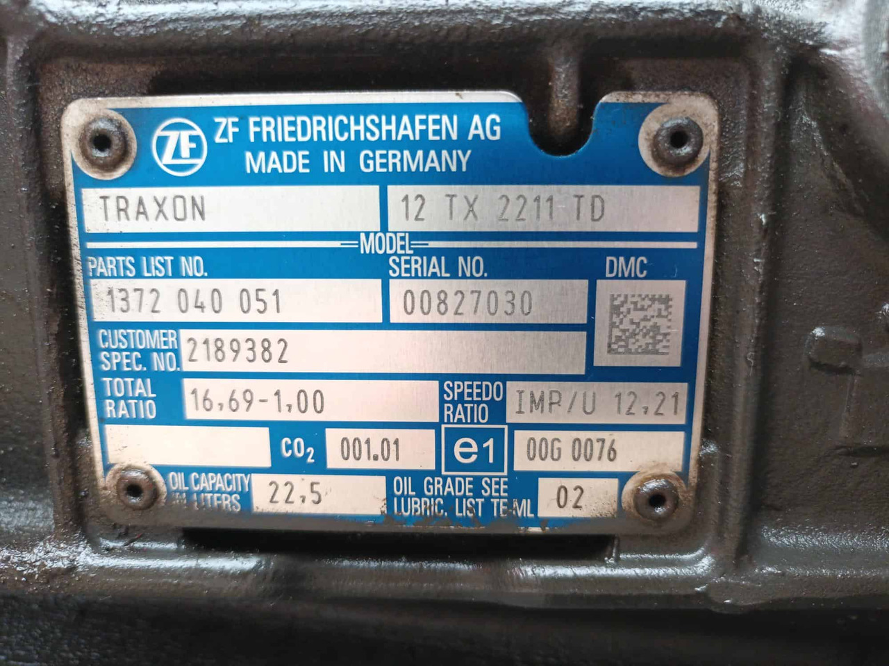 Cambio Traxon 12TX2211TD DAF E6 - Cambio: foto 5 Cambio Traxon 12TX2211TD DAF E6 - Cambio: foto 5