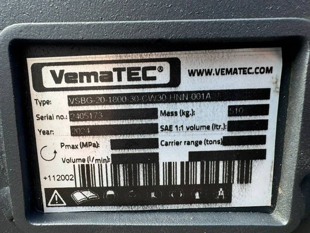 VemaTec CW30 Slotenbak 900 Ltr 1800mm breed - Benna per escavatore per Macchina da cantiere: foto 3 VemaTec CW30 Slotenbak 900 Ltr 1800mm breed - Benna per escavatore per Macchina da cantiere: foto 3