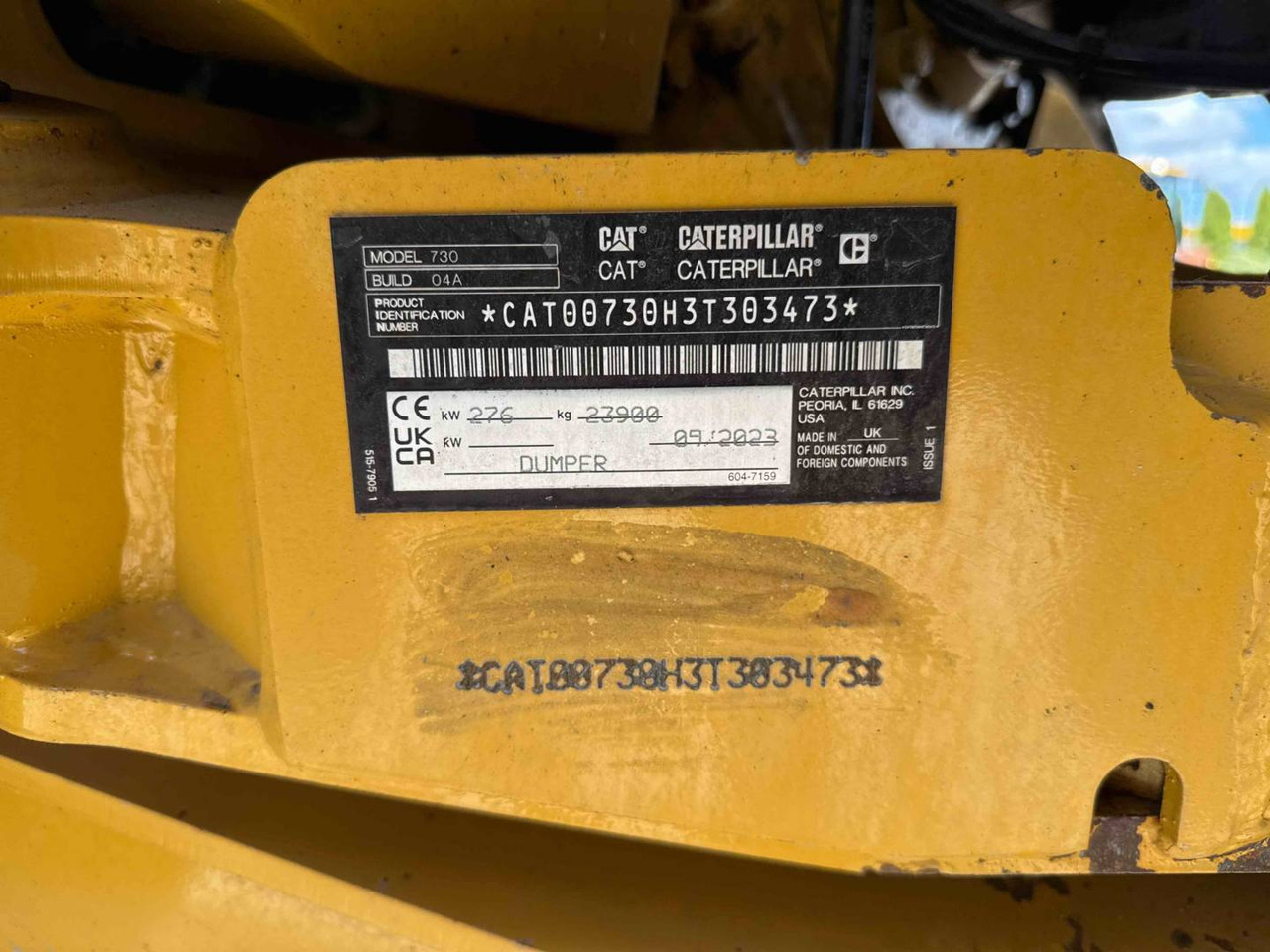 Dumper articolato CAT 730: foto 7