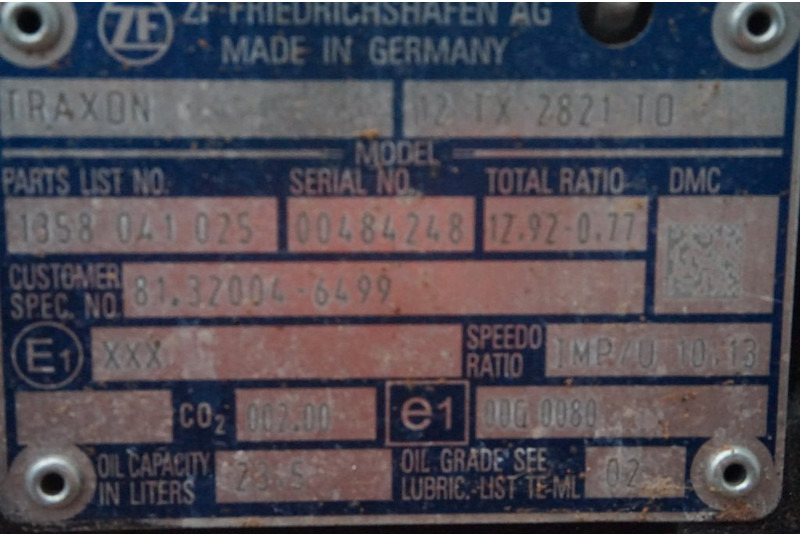 MAN 12TX2821TO+ IT3 81.32004-6499 - Cambio per Camion: foto 5 MAN 12TX2821TO+ IT3 81.32004-6499 - Cambio per Camion: foto 5