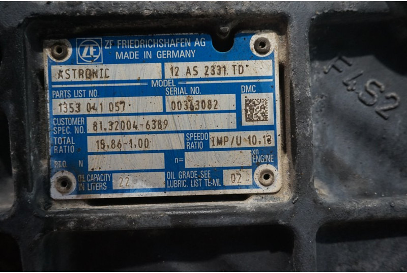 ZF 12AS2131DD+INT3 81.32004-6389 - Cambio per Camion: foto 5 ZF 12AS2131DD+INT3 81.32004-6389 - Cambio per Camion: foto 5