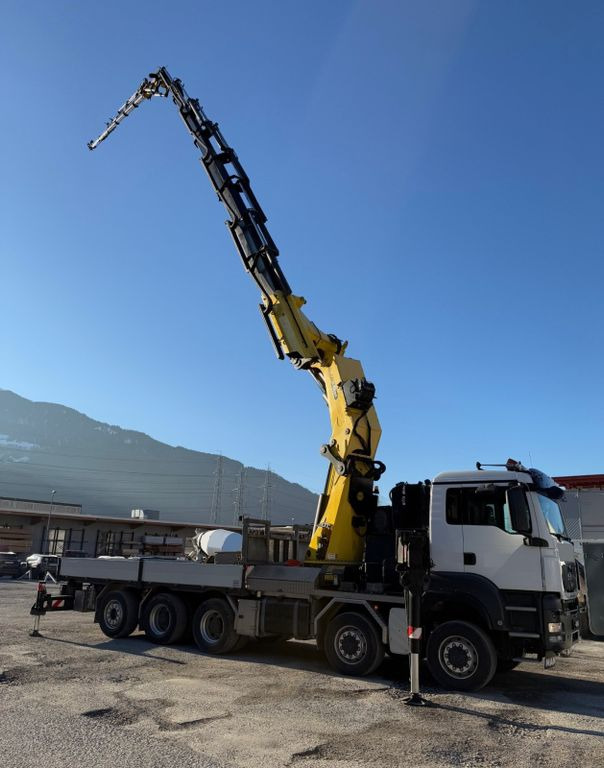 MAN TGS 41.480 10x8,E5,Palfinger 150002,FLYJIB,Winch - Camion con gru, Autocarro con pianale/ Cassone fisso: foto 1 MAN TGS 41.480 10x8,E5,Palfinger 150002,FLYJIB,Winch - Camion con gru, Autocarro con pianale/ Cassone fisso: foto 1