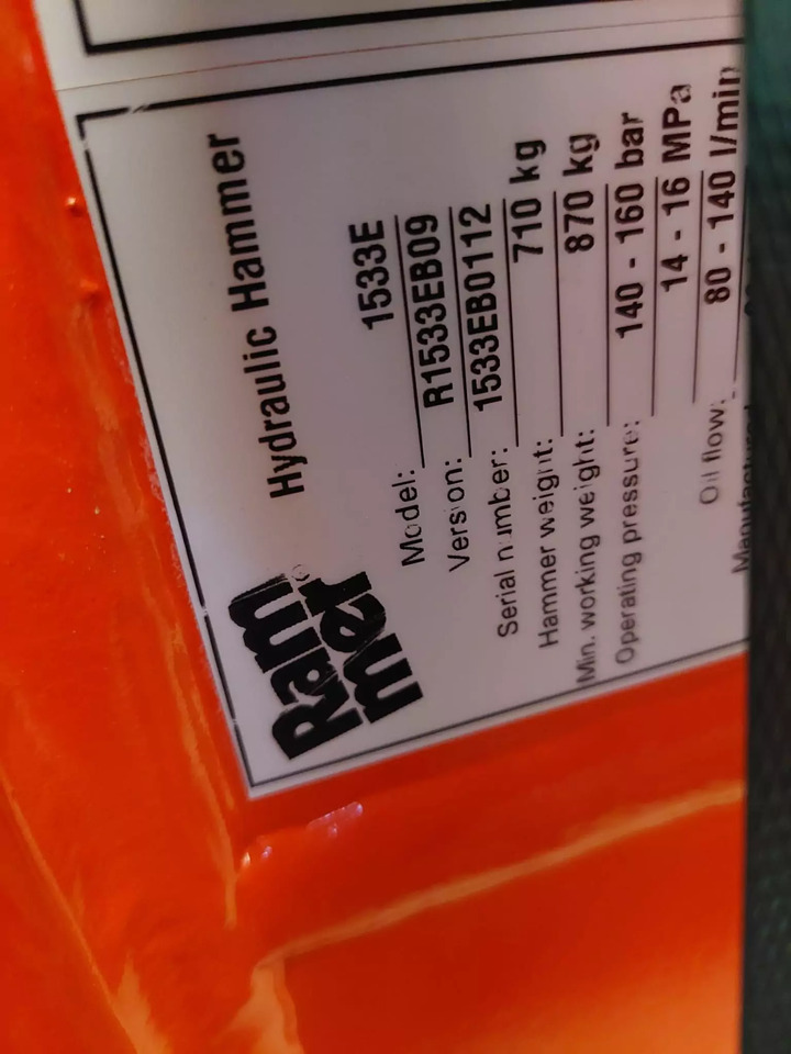 2023 Rammer 1533E - Martello idraulico: foto 3 2023 Rammer 1533E - Martello idraulico: foto 3