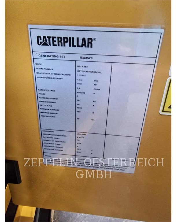 CAT DE13,5E3 B - Gruppo elettrogeno: foto 5 CAT DE13,5E3 B - Gruppo elettrogeno: foto 5