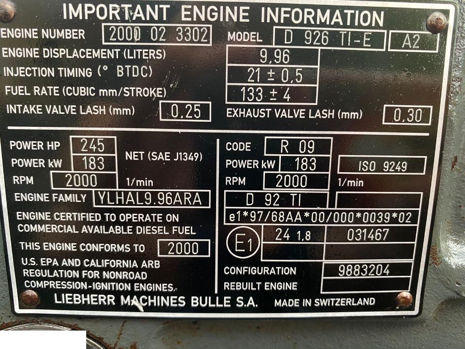 Blok Silnika liebherr D926 - Blocco cilindri per Macchina agricola: foto 1 Blok Silnika liebherr D926 - Blocco cilindri per Macchina agricola: foto 1