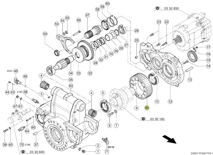 Claas Jaguar 970 - tylna oś napędowa - przekładnia 0015048810 - Asse posteriore per Macchina agricola: foto 1 Claas Jaguar 970 - tylna oś napędowa - przekładnia 0015048810 - Asse posteriore per Macchina agricola: foto 1