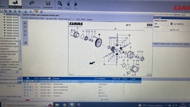 Claas lexion mechanizm róźnicowy tryb mechanizmu - Differenziale per Mietitrebbia: foto 1 Claas lexion mechanizm róźnicowy tryb mechanizmu - Differenziale per Mietitrebbia: foto 1