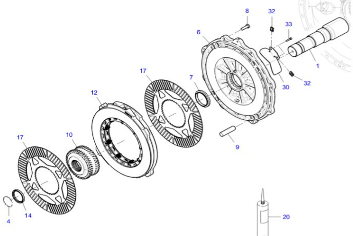 Fendt 930 933 936 939 942 Vario Gen 6 Hamulec Tarczowy Kompletny Prawa Lewa Strona CZĘŚCI - Dischi freno per Trattore: foto 1 Fendt 930 933 936 939 942 Vario Gen 6 Hamulec Tarczowy Kompletny Prawa Lewa Strona CZĘŚCI - Dischi freno per Trattore: foto 1