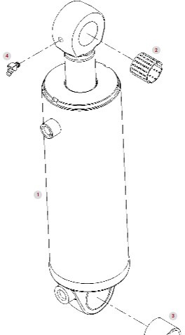 Fendt Vario 1038 1042 1046 1050 GEN 3 Siłownik Cylinder Hydrauliczny G530871200012 - Cilindro idraulico per Macchina agricola: foto 1 Fendt Vario 1038 1042 1046 1050 GEN 3 Siłownik Cylinder Hydrauliczny G530871200012 - Cilindro idraulico per Macchina agricola: foto 1