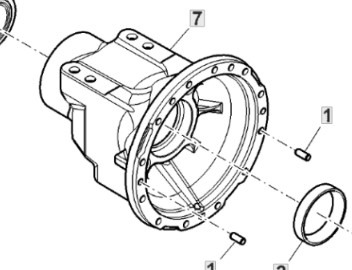John Deere 6195R Obudowa Tylnej Osi Pochwa Zwolnica Zwrotnica R321765 - Motore di traslazione per Macchina agricola: foto 1 John Deere 6195R Obudowa Tylnej Osi Pochwa Zwolnica Zwrotnica R321765 - Motore di traslazione per Macchina agricola: foto 1