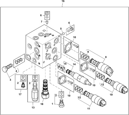 John Deere 9470RX - Hydraul.zawór ciśnieniowy SJ30464 (Hamulec) - Valvola freno per Trattore: foto 1 John Deere 9470RX - Hydraul.zawór ciśnieniowy SJ30464 (Hamulec) - Valvola freno per Trattore: foto 1