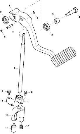 John Deere 9470RX - Pedał R554833 (Hamulec) - Pedale per Macchina agricola: foto 1 John Deere 9470RX - Pedał R554833 (Hamulec) - Pedale per Macchina agricola: foto 1
