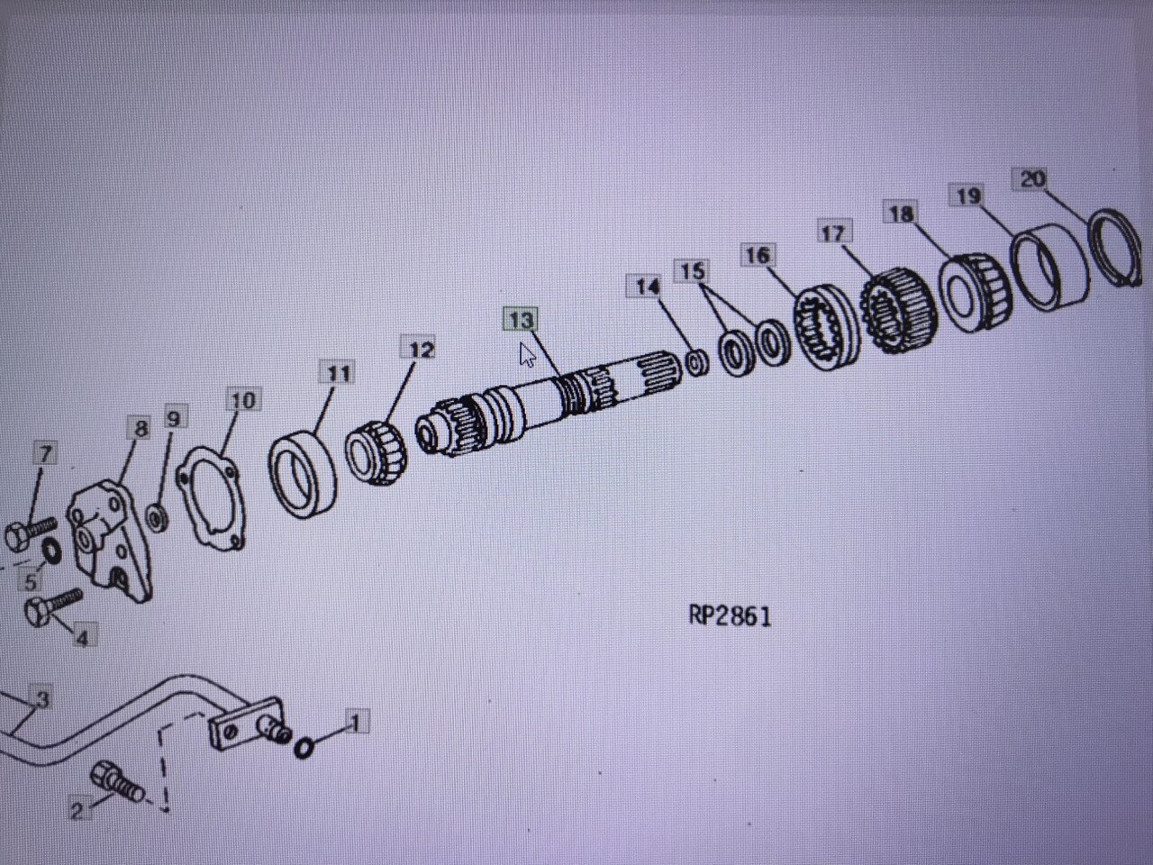 John Deere R119550/wał/John Deere 4555/4755/4955 - Cambio e ricambi per Macchina agricola: foto 1 John Deere R119550/wał/John Deere 4555/4755/4955 - Cambio e ricambi per Macchina agricola: foto 1