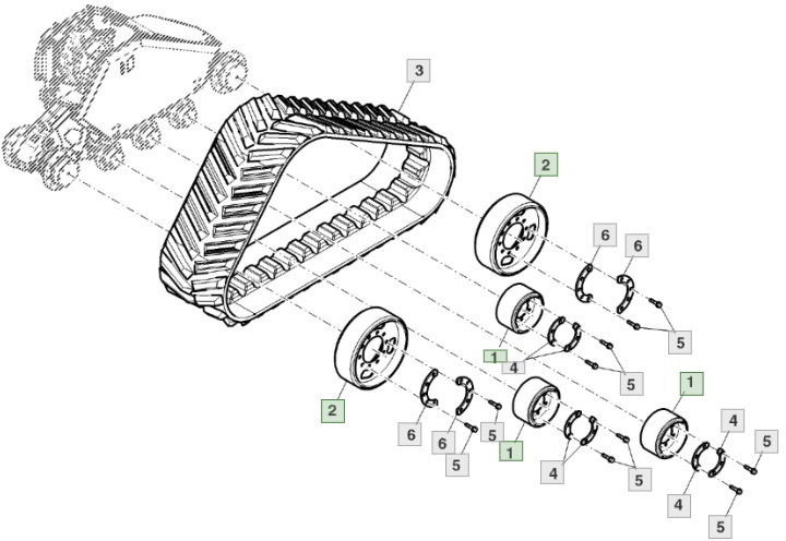John Deere - koło gąsienicy napędu AXE48232 AXE25456 NOWE! - Cingolo per Macchina agricola: foto 1 John Deere - koło gąsienicy napędu AXE48232 AXE25456 NOWE! - Cingolo per Macchina agricola: foto 1