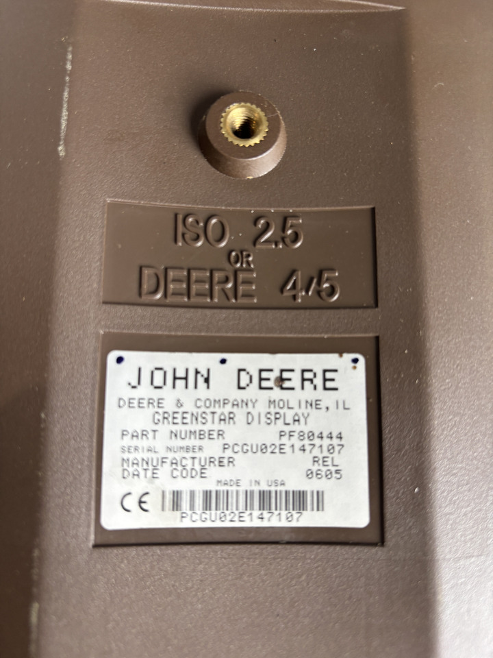 John Deere kombajn - monitor terminal GreenStar™ PF80444 PF90423 - Cabina e interni per Macchina da raccolta: foto 2 John Deere kombajn - monitor terminal GreenStar™ PF80444 PF90423 - Cabina e interni per Macchina da raccolta: foto 2
