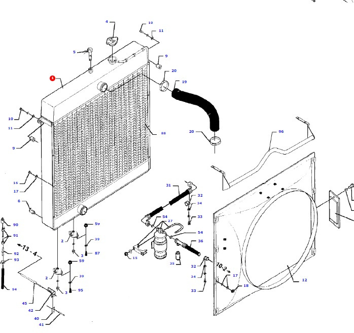 Massey Fergusson MF 30 - chłodnica wody D28784397 - Intercooler per Macchina agricola: foto 1 Massey Fergusson MF 30 - chłodnica wody D28784397 - Intercooler per Macchina agricola: foto 1