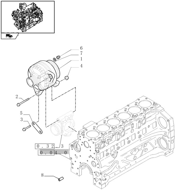 New Holland T6010 Alternator 14v, 150a, w/ pulley 84141453 - Alternatore per Macchina agricola: foto 1 New Holland T6010 Alternator 14v, 150a, w/ pulley 84141453 - Alternatore per Macchina agricola: foto 1