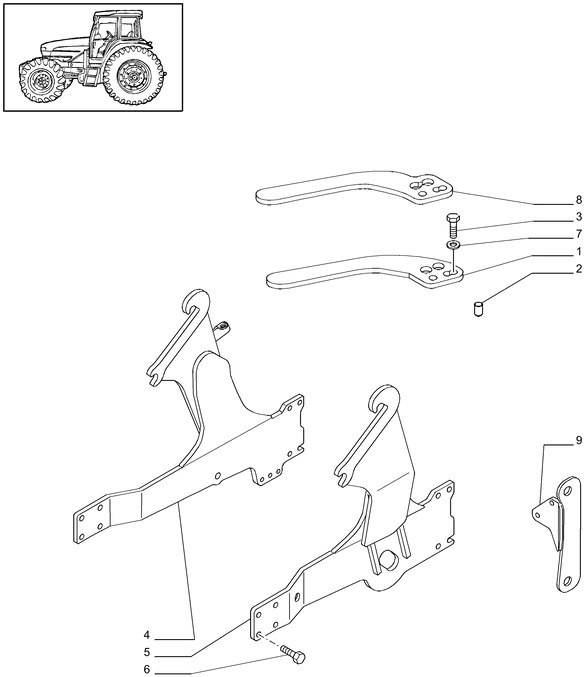 New Holland T6010 Rama 84473364 - Telaio per Trattore: foto 1 New Holland T6010 Rama 84473364 - Telaio per Trattore: foto 1