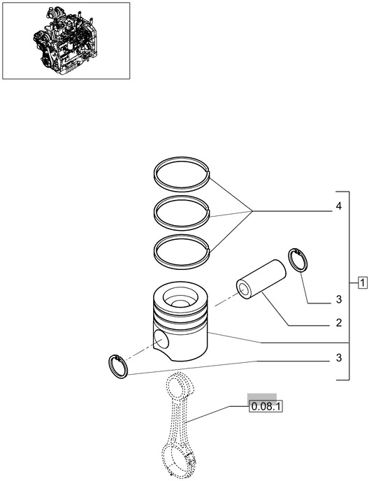 New Holland T6010 Zest tlok-pierscieni 0.4mm oversize 87317252 - Pistoni/ Anelli/ Boccole per Trattore: foto 1 New Holland T6010 Zest tlok-pierscieni 0.4mm oversize 87317252 - Pistoni/ Anelli/ Boccole per Trattore: foto 1