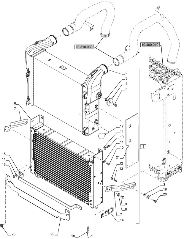 New Holland T6070 Chlodnica posrednia 47568314 - Intercooler per Trattore: foto 1 New Holland T6070 Chlodnica posrednia 47568314 - Intercooler per Trattore: foto 1