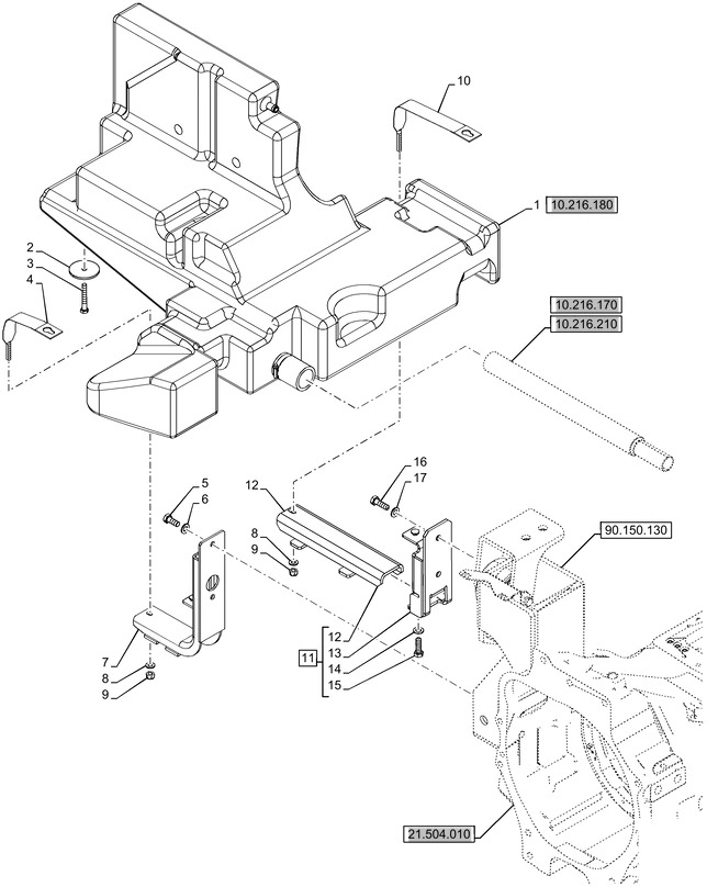 New Holland T6070 Zbiornik paliwa 84601038 - Serbatoio carburante per Macchina agricola: foto 1 New Holland T6070 Zbiornik paliwa 84601038 - Serbatoio carburante per Macchina agricola: foto 1