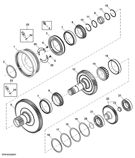 R235012 John Deere 8345R - Bieg - Cambio e ricambi per Macchina agricola: foto 1 R235012 John Deere 8345R - Bieg - Cambio e ricambi per Macchina agricola: foto 1