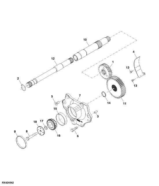 R241078 John Deere 8345R - Bieg - Cambio e ricambi per Macchina agricola: foto 1 R241078 John Deere 8345R - Bieg - Cambio e ricambi per Macchina agricola: foto 1