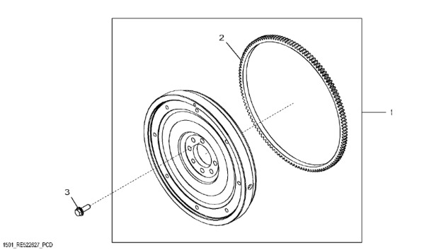 RE522628 John Deere 8345R - Koło zamachowe - Volano per Macchina agricola: foto 1 RE522628 John Deere 8345R - Koło zamachowe - Volano per Macchina agricola: foto 1