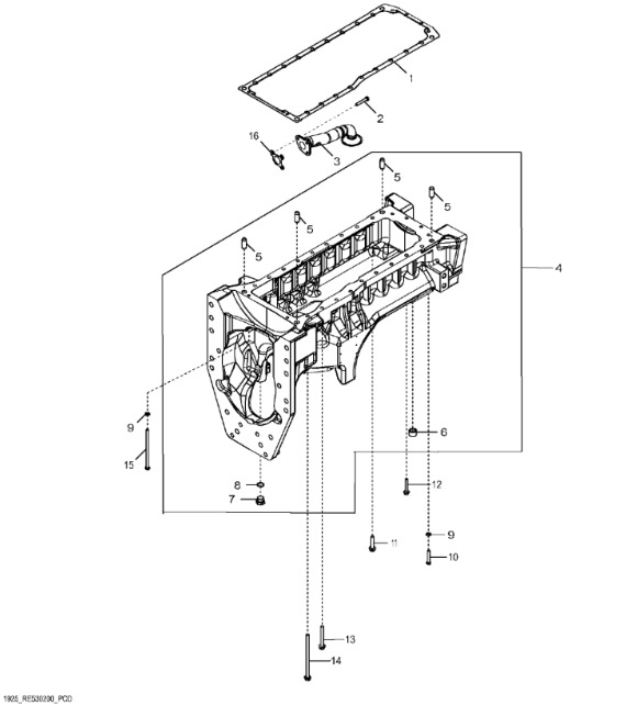 RE528732 John Deere 8345R - Wlot pompy oleju - Pompa olio per Trattore: foto 1 RE528732 John Deere 8345R - Wlot pompy oleju - Pompa olio per Trattore: foto 1
