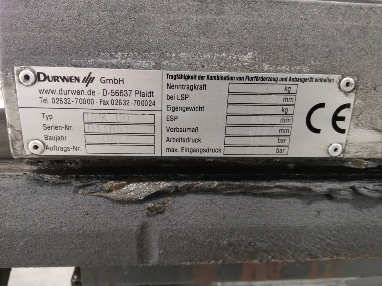 Durwen double pallet fork DPK60CP - Attrezzatura per Mezzo di movimentazione: foto 4 Durwen double pallet fork DPK60CP - Attrezzatura per Mezzo di movimentazione: foto 4