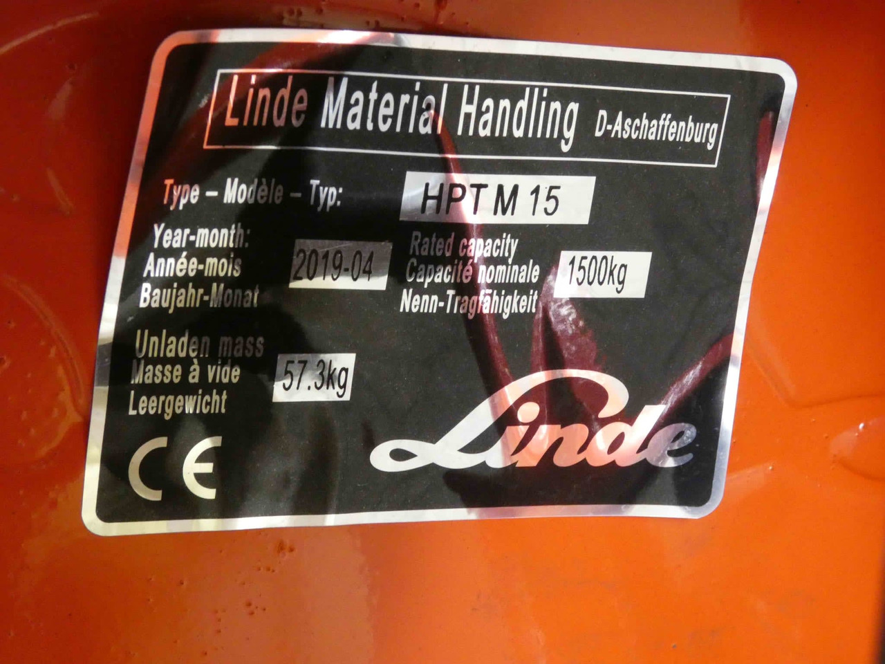 Linde 8x HPTM15High/350mm - Transpallet: foto 2 Linde 8x HPTM15High/350mm - Transpallet: foto 2