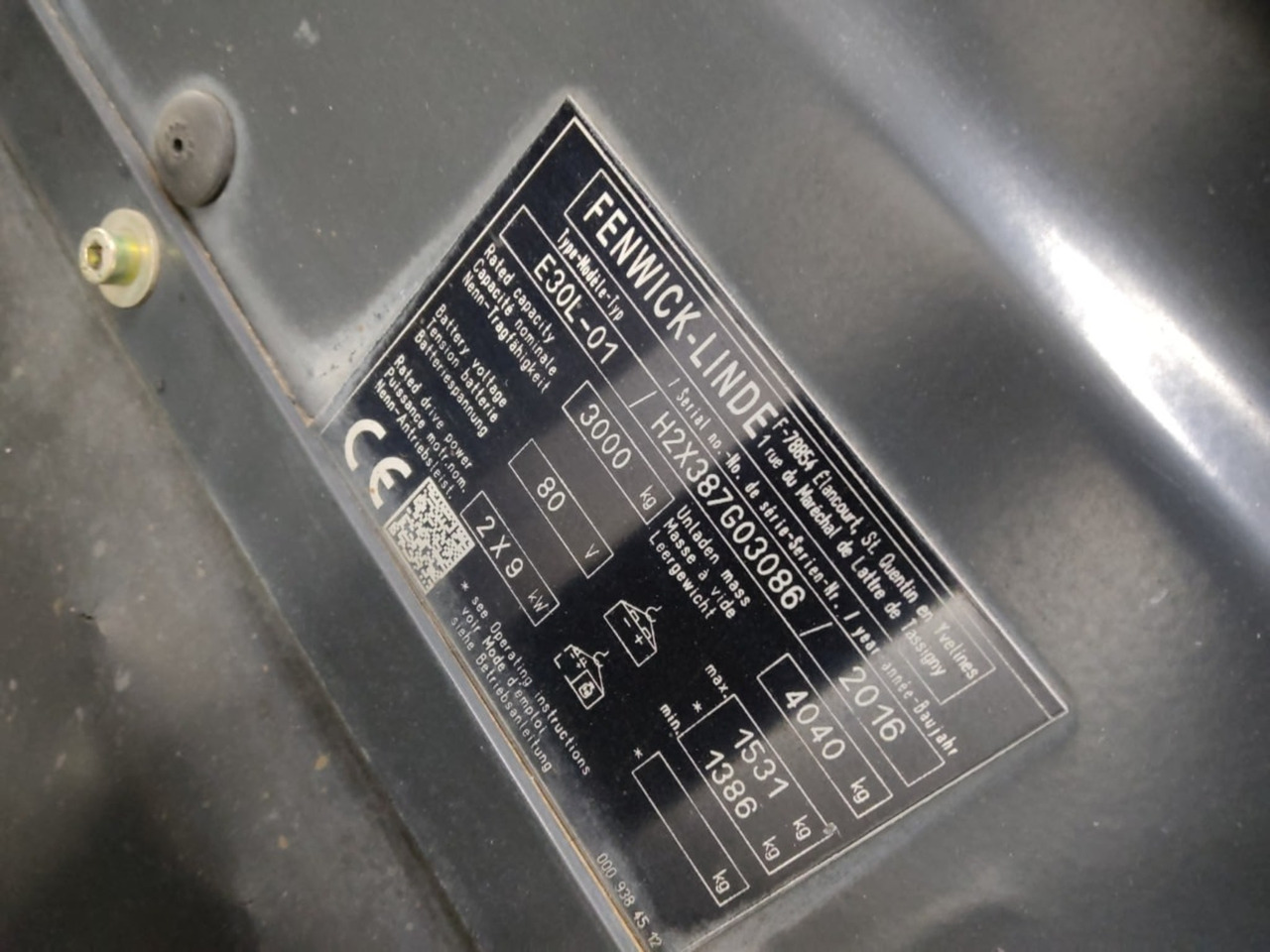 Linde E30L-01 - Carrello elevatore elettrico: foto 2 Linde E30L-01 - Carrello elevatore elettrico: foto 2