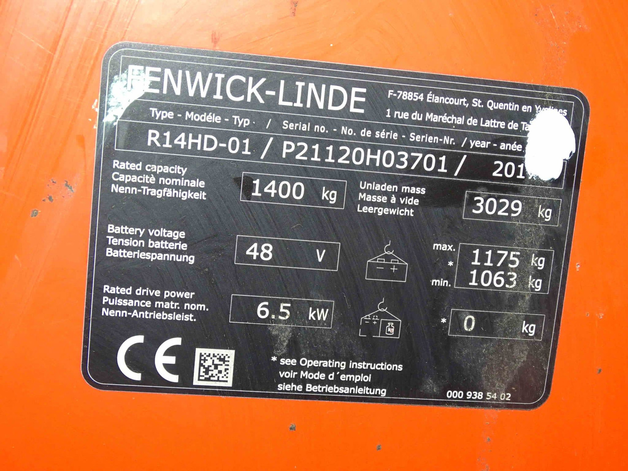 Linde R14HD-01 - Carrello retrattile: foto 2 Linde R14HD-01 - Carrello retrattile: foto 2