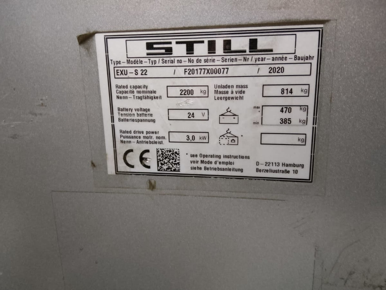 STILL EXU-S22/2000mm - Transpallet: foto 5 STILL EXU-S22/2000mm - Transpallet: foto 5