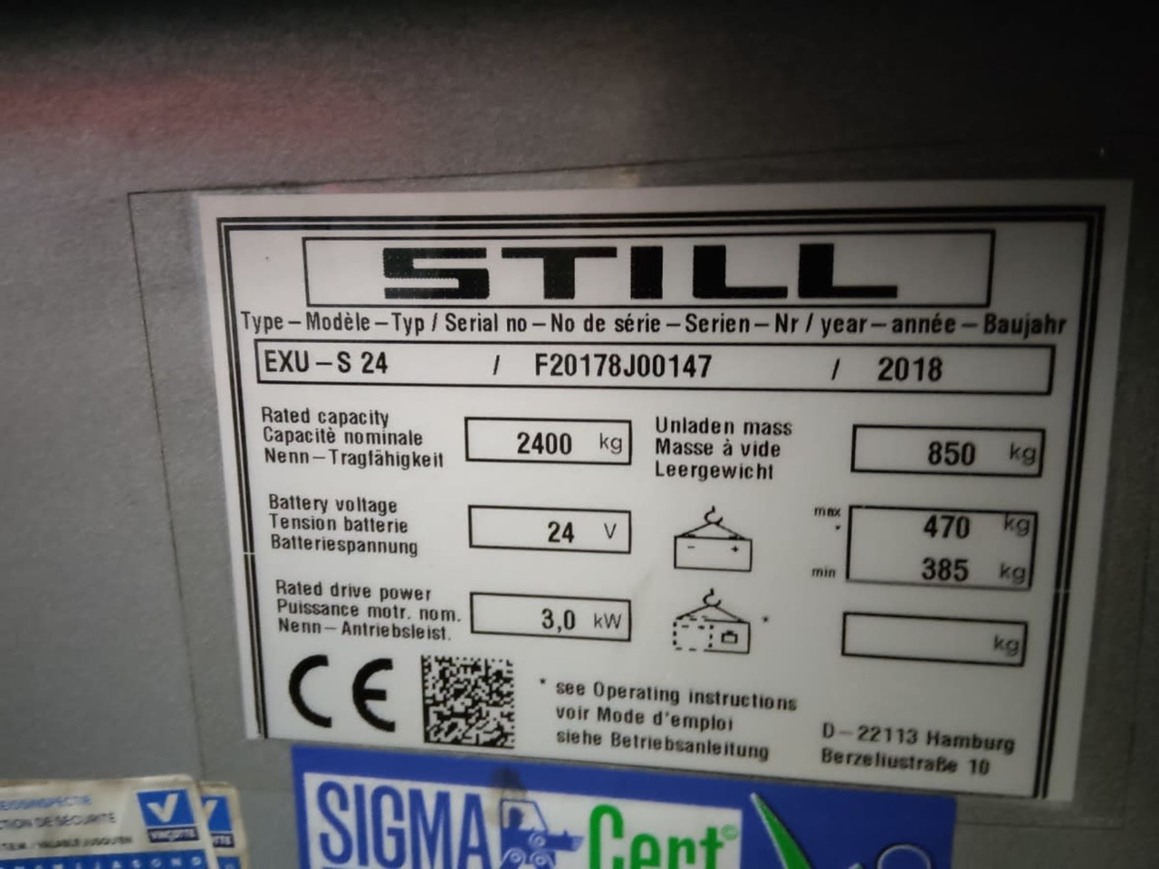 STILL EXU-S24/2400mm/LiIon - Transpallet: foto 5 STILL EXU-S24/2400mm/LiIon - Transpallet: foto 5