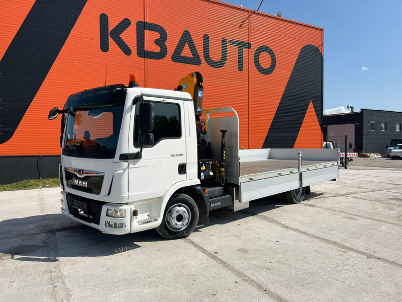 MAN TGL 8.190 4x2 EFFER 80.2/2S / PLATFORM L=5250 mm - Autocarro con pianale/ Cassone fisso, Camion con gru: foto 2 MAN TGL 8.190 4x2 EFFER 80.2/2S / PLATFORM L=5250 mm - Autocarro con pianale/ Cassone fisso, Camion con gru: foto 2