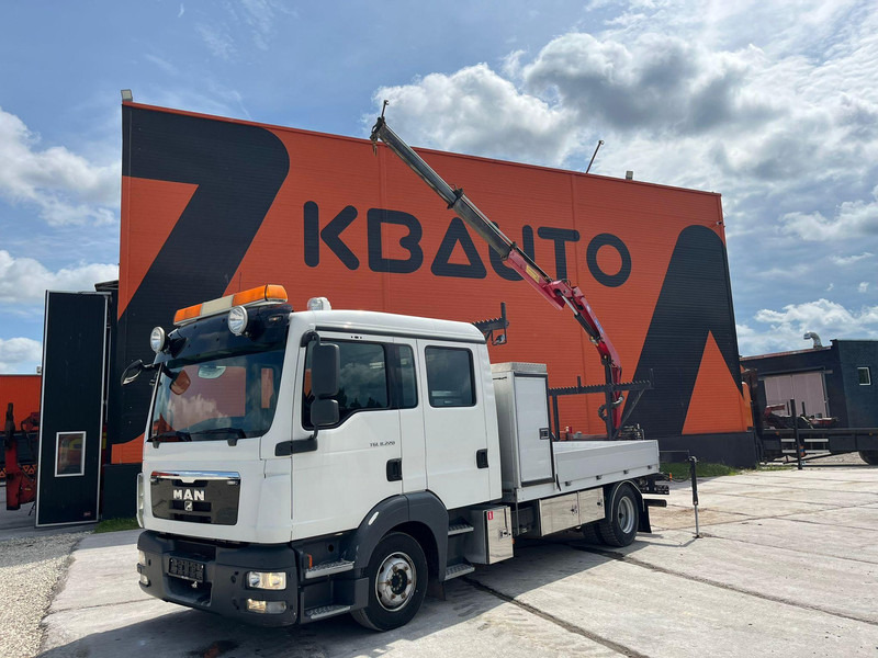 MAN TGL 8.220 4x2 HMF 270 K2 / WINCH / PLATFORM L=2779 mm - Autocarro con pianale/ Cassone fisso, Camion con gru: foto 1 MAN TGL 8.220 4x2 HMF 270 K2 / WINCH / PLATFORM L=2779 mm - Autocarro con pianale/ Cassone fisso, Camion con gru: foto 1