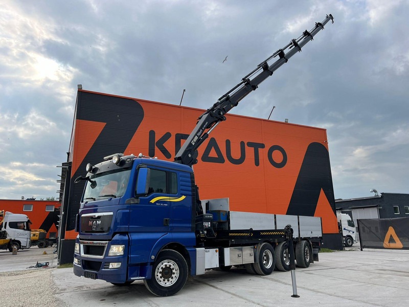 MAN TGX 35.480 8x4*4 HIAB 288E-7 / PLATFORM L=6397 mm - Autocarro con pianale/ Cassone fisso, Camion con gru: foto 1 MAN TGX 35.480 8x4*4 HIAB 288E-7 / PLATFORM L=6397 mm - Autocarro con pianale/ Cassone fisso, Camion con gru: foto 1