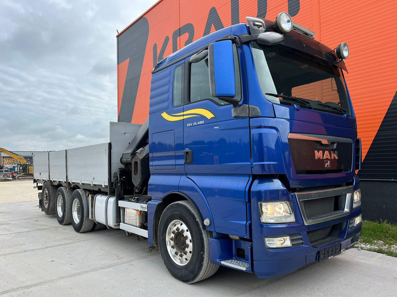 MAN TGX 35.480 8x4*4 HIAB 288E-7 / PLATFORM L=6397 mm - Autocarro con pianale/ Cassone fisso, Camion con gru: foto 4 MAN TGX 35.480 8x4*4 HIAB 288E-7 / PLATFORM L=6397 mm - Autocarro con pianale/ Cassone fisso, Camion con gru: foto 4