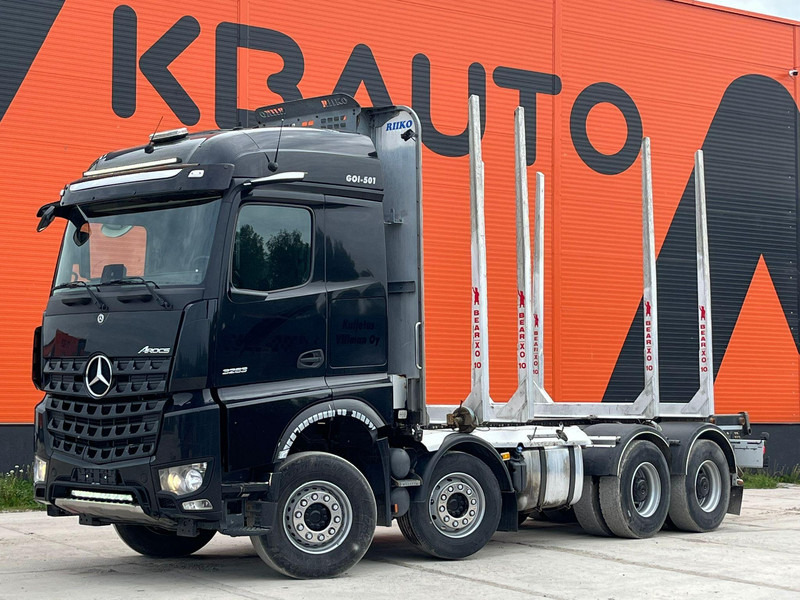 Mercedes-Benz Arocs 3263 8x4 FULL STEEL - Camion trasporto legname, Camion con gru: foto 1 Mercedes-Benz Arocs 3263 8x4 FULL STEEL - Camion trasporto legname, Camion con gru: foto 1